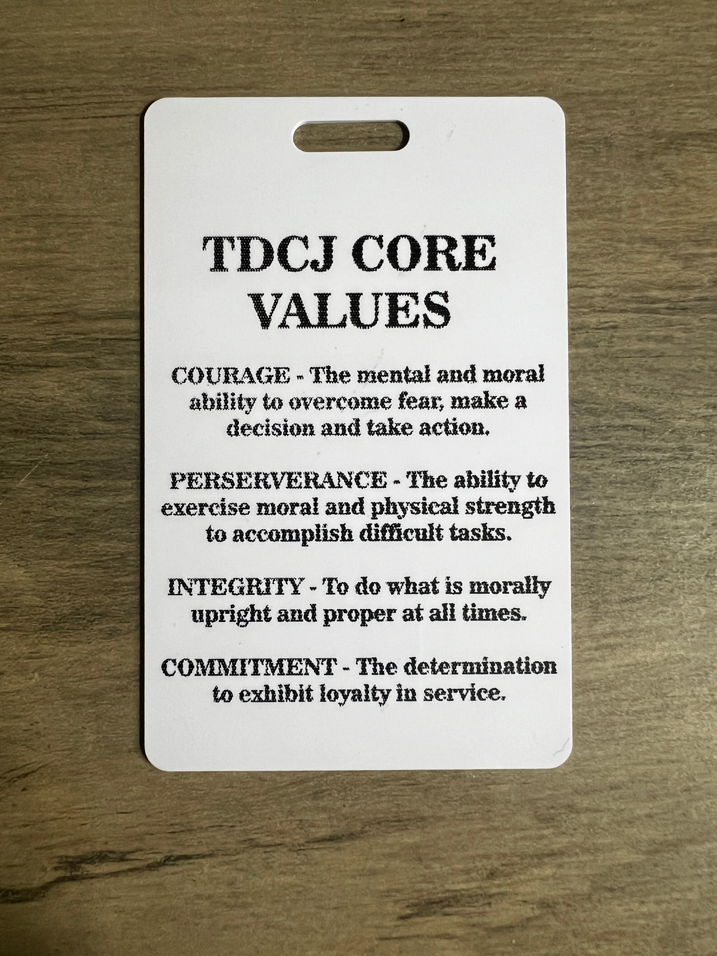 TDCJ Info Cards