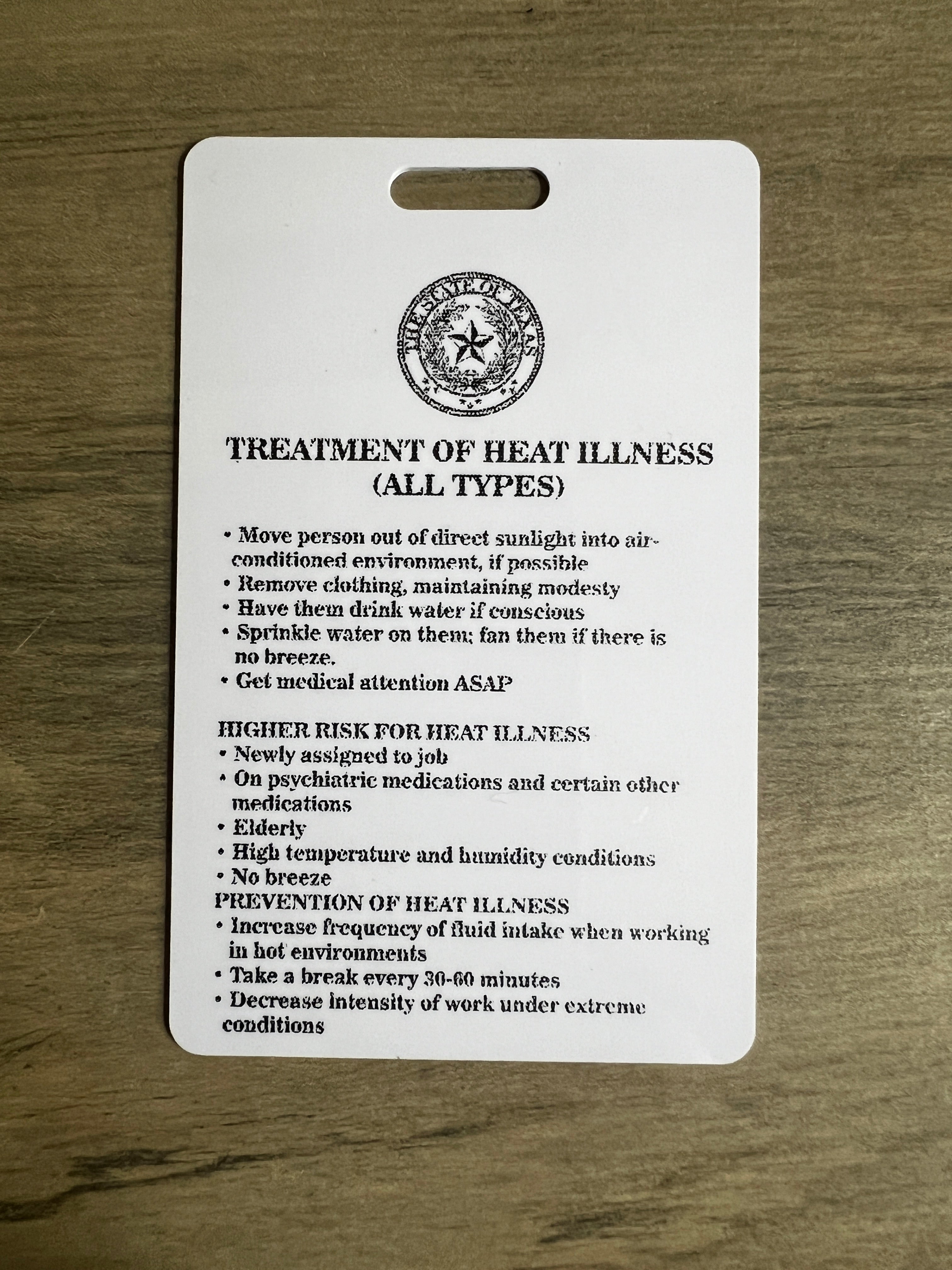 TDCJ Info Cards