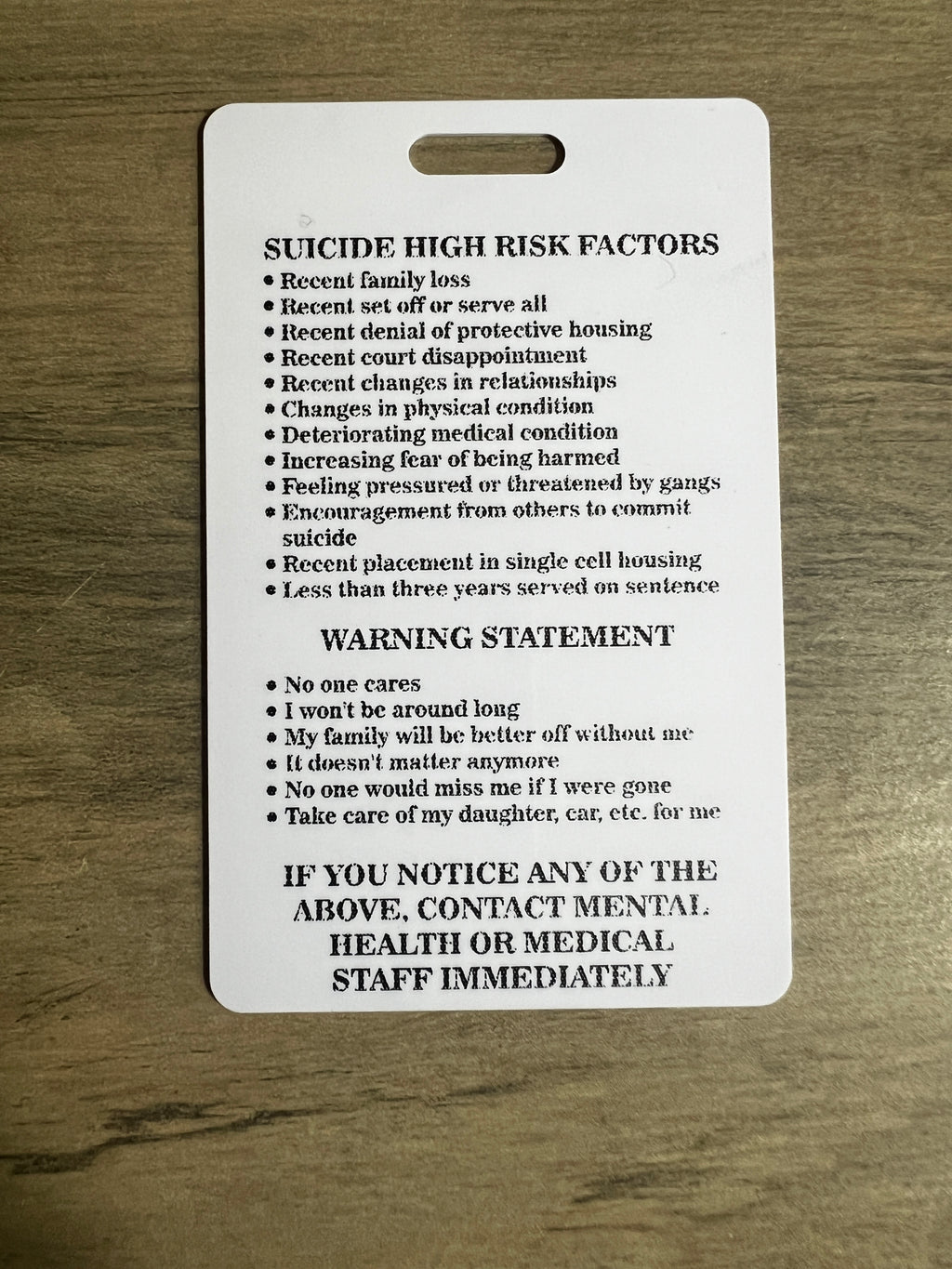 TDCJ Info Cards