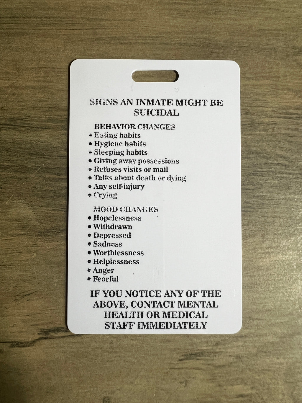 TDCJ Info Cards