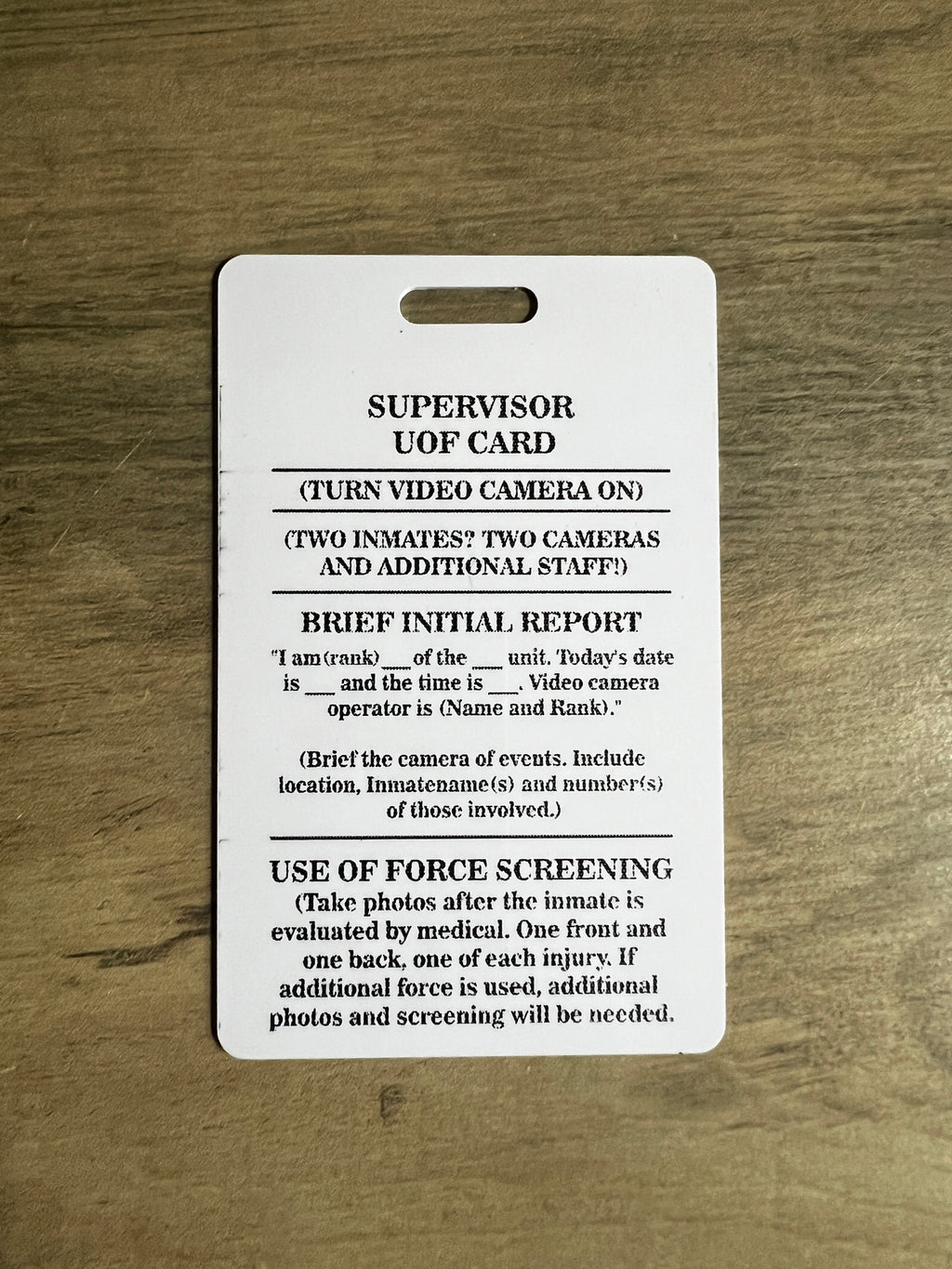 TDCJ Info Cards